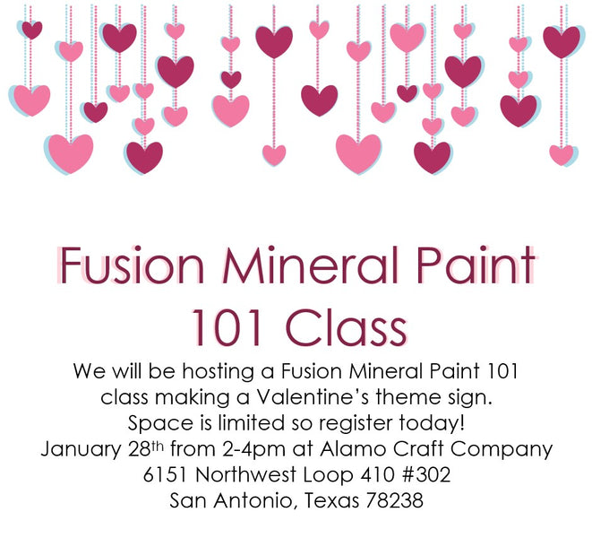 Fusion Mineral Paint - Workshop January 28th