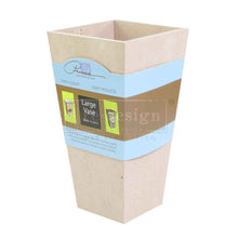 Load image into Gallery viewer, Unfinished Tapered Square Vase – Large