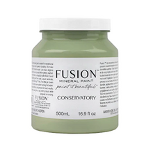 Load image into Gallery viewer, Fusion Mineral Paint Conservatory is used for furniture home decor and DIY craft projects
