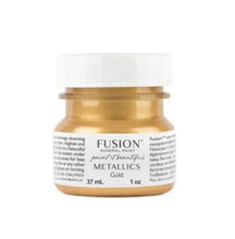 Load image into Gallery viewer, Fusion Mineral Paint Gold - Metallic is used for furniture home decor and DIY craft projects