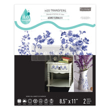 Load image into Gallery viewer, Azure Florals II - H2O Transfers