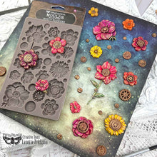 Load image into Gallery viewer, ReDesign with Prima Rusty Flowers decorative moulds for furniture home decor and DIY craft projects