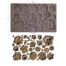 Load image into Gallery viewer, ReDesign with Prima Rusty Flowers moulds for furniture home decor projects and DIY craft projects
