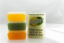 Load image into Gallery viewer, Scrubby Soap Orange/ Lemon/ Lemon Lime