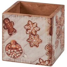 Load image into Gallery viewer, Small Wooden Gingerbread Bin
