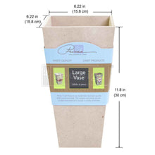 Load image into Gallery viewer, Unfinished Tapered Square Vase – Large
