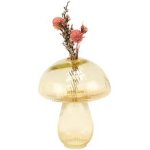 Load image into Gallery viewer, Yellow Standing Mushroom Vase
