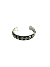 Load image into Gallery viewer, WESTERN BUBBLE METAL CUFF BRACELET: Large

