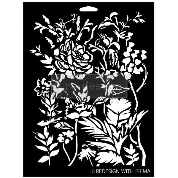 Cerulean Blooms - Stencil
